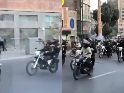 Tehranda xüsusi təyinatlılar yoldan keçən dinc sakinlərə atəş açırlar – VİDEO