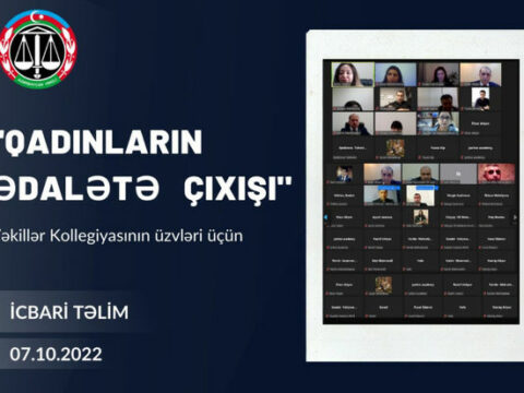 Vəkillər üçün növbəti icbari təlim keçirilib