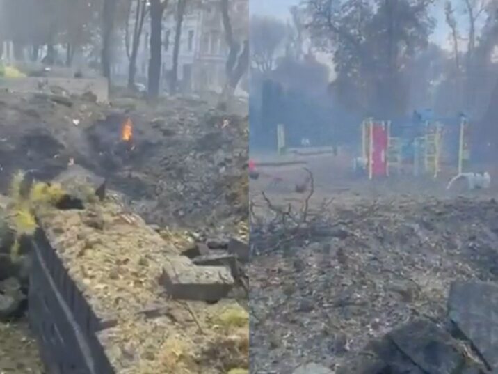 Ruslar uşaq meydançasına da raket atdı