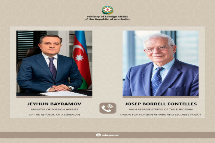 Ceyhun Bayramov Borrel ilə danışıqlar apardı 