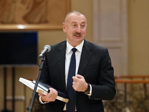 İlham Əliyevin şərəfinə rəsmi qəbul təşkil edildi