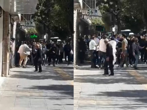 İranda mülki geyimli polislər qadınlara hücum edir