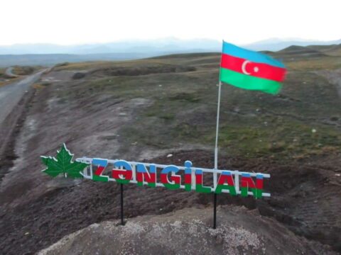Zəngilanda ilk yaşayış binası və məktəbin təməli qoyuldu
