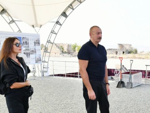 Prezident və birinci xanım Zəngilan Beynəlxalq Hava Limanında yaradılan şəraitlə tanış olub