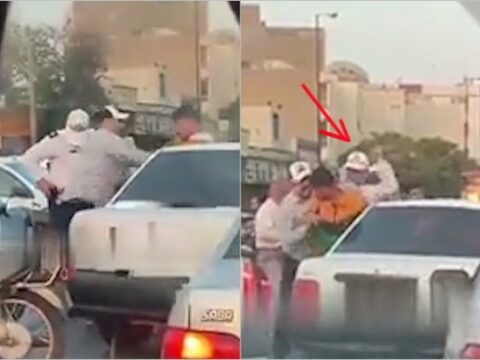 Tehranda etirazçıya qarşı qəddarlıq edən polislə sakinlər arasında qarşıdurma – VİDEO