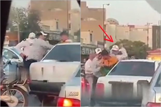 Tehranda etirazçıya qarşı qəddarlıq edən polislə sakinlər arasında qarşıdurma – VİDEO