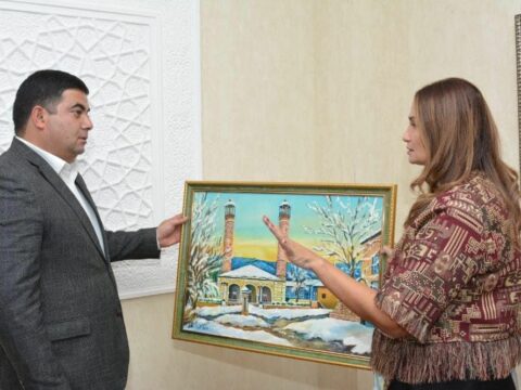 Qənirə Paşayeva Buxara şəhər Hakimi ilə görüşüb