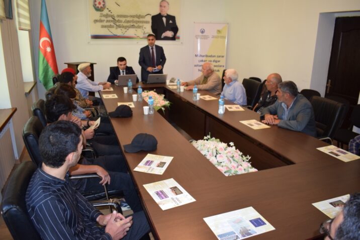 Regionlarda 91 nəfər müharibə iştirakçısına hüquqi konsultasiya xidməti göstərilib