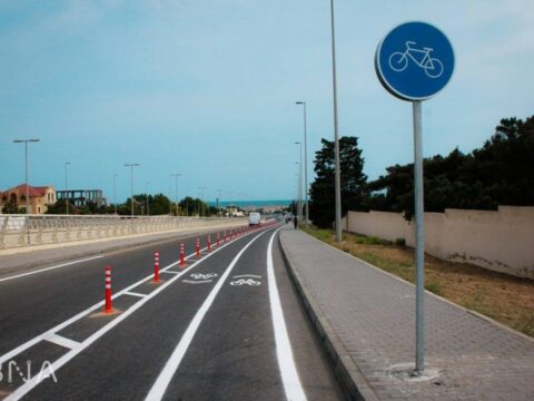 Bakıda 8.2 km-lik velosiped yolu salınır