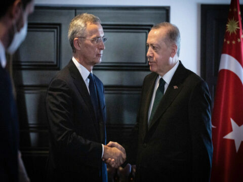 Ərdoğan Stoltenberqlə görüşdü 