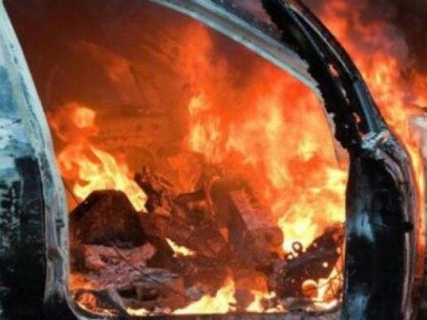 Bakıda "BMW" aşaraq YANDI