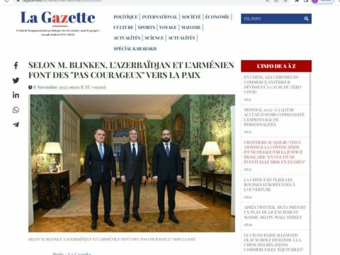 Fransa mətbuatı Azərbaycanın Ermənistana çağırışından yazdı