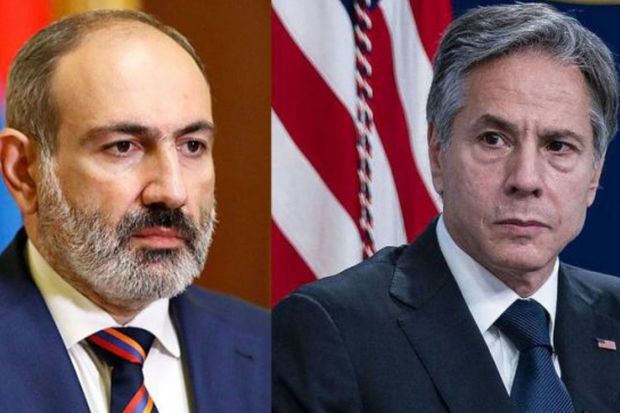 Paşinyan və Blinken Ermənistan-Azərbaycan münasibətlərinin tənzimlənməsini müzakirə ediblər