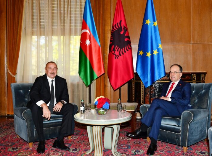 İlham Əliyev Albaniya Prezidenti ilə görüşdü