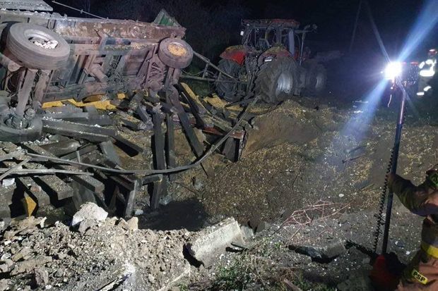 NATO təyyarəsi Polşa ərazisinə düşən raketin trayektoriyasını izləyib