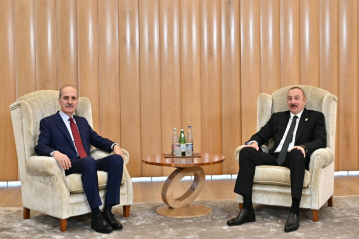 İlham Əliyev Ərdoğanın müavinini qəbul etdi