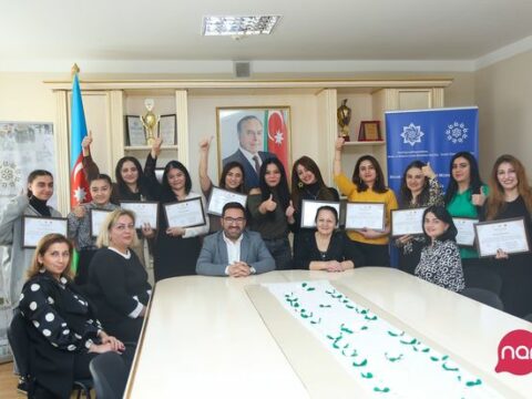 “Nar”ın eşitmə məhdudiyyətli şəxslər üçün peşə təlimlərinin ilk mərhələsi başa çatdı