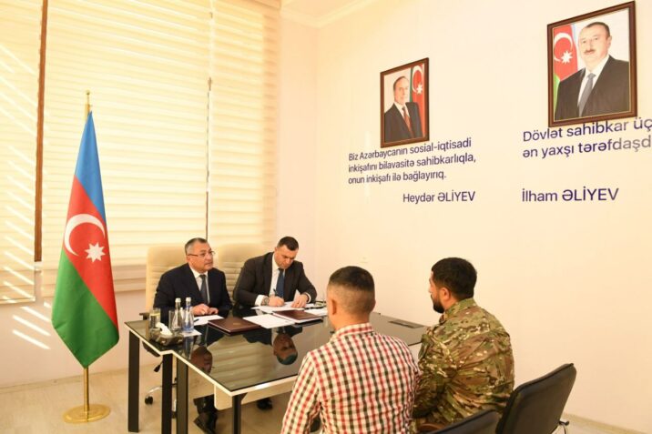 Dövlət Komitəsinin sədri Ağdamda vətəndaşları qəbul edib