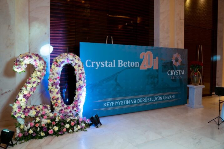 “Crystal Beton” 20 illik yubileyini qeyd edib