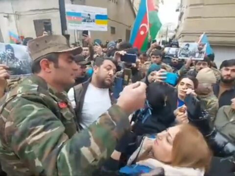 Ukrayna səfirliyi qarşısında aksiya: “Misir və Sübhana azadlıq!”