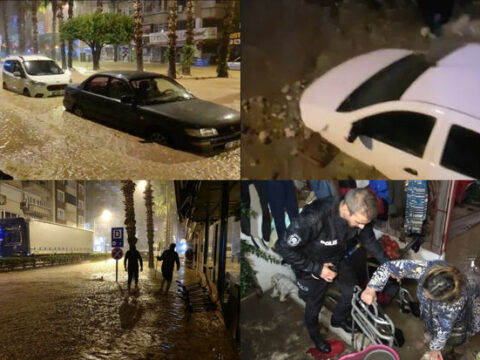 Antalyada son 50 ilin ən güclü fəlakəti – FOTO/VİDEO
