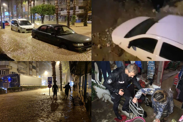 Antalyada son 50 ilin ən güclü fəlakəti – FOTO/VİDEO