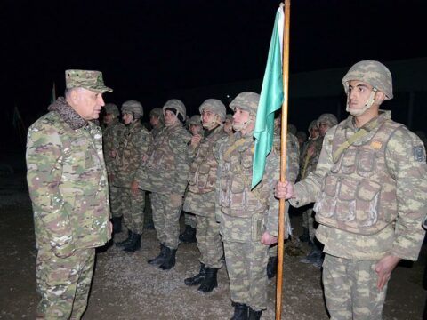 Kərim Vəliyev hərbi hissələrin döyüş hazırlığını YOXLADI