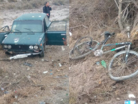Salyanda avtomobil velosipedlə gedən yeniyetmələri vurdu, ölən var