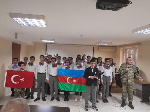 BDU-nun nəzdində “Gənc istedadlar” liseyində “Şanlı Qələbə” adlı tədbir keçirildi