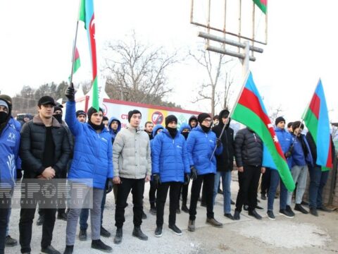 Xankəndi-Laçın yolunda keçirilən etiraz aksiyası on dörd gündür davam edir