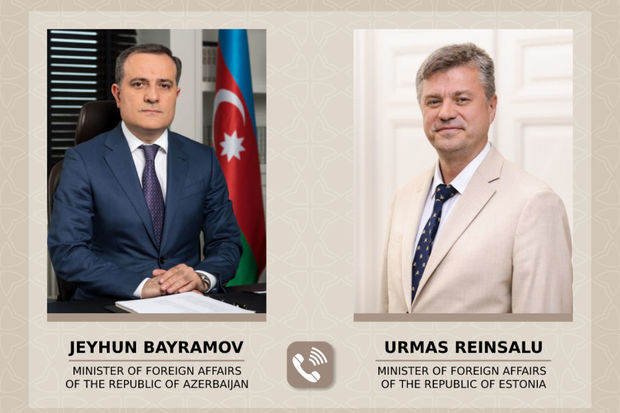Ceyhun Bayramov estoniyalı həmkarı ilə danışdı