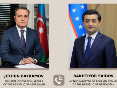 Ceyhun Bayramov Özbəkistanın yeni XİN başçısını təbrik edib