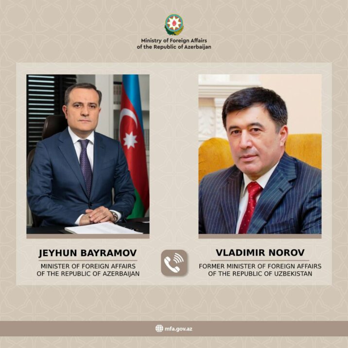 Ceyhun Bayramov Özbəkistanın keçmiş XİN rəhbərinə ZƏNG ETDİ