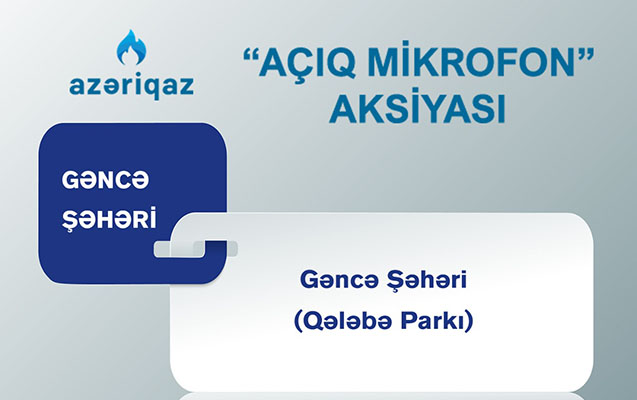 Açıq mikrofon Gəncədə qurulacaq