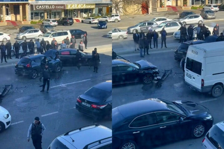 Bakıda zəncirvari qəza – 3 maşın toqquşdu 