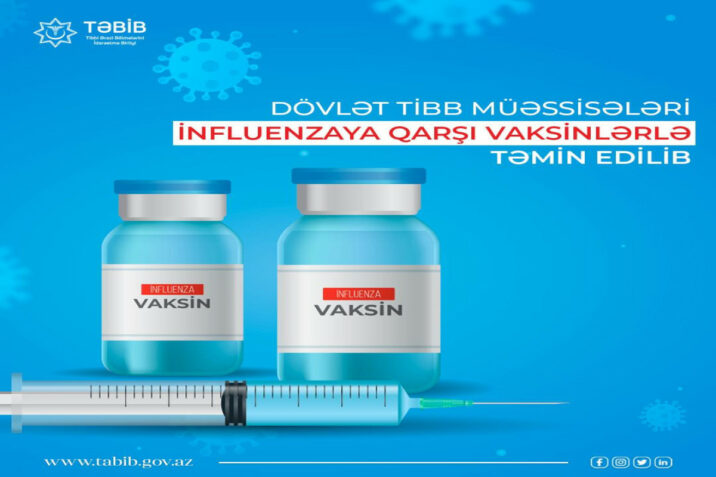 Dövlət tibb müəssisələri influenzaya qarşı vaksinlə təmin edilib