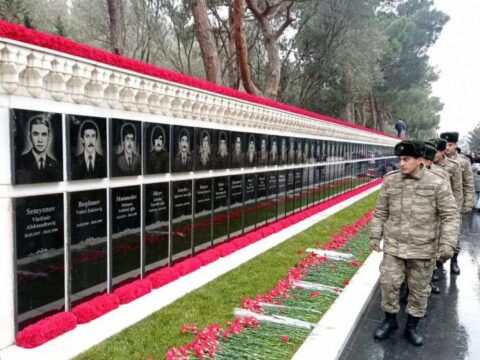 Azərbaycan ordusunda 20 Yanvar tədbirləri keçirildi