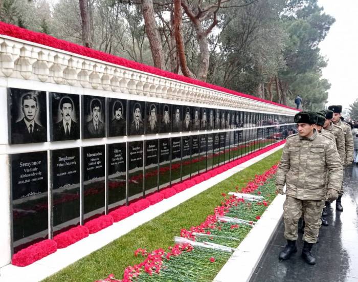 Azərbaycan ordusunda 20 Yanvar tədbirləri keçirildi