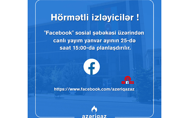“Azəriqaz”dan növbəti canlı yayım