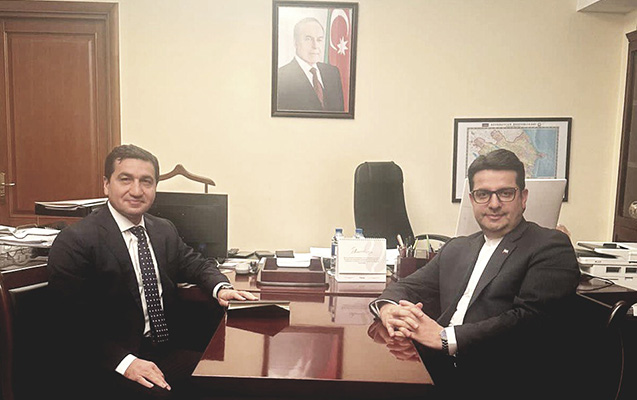 Hikmət Hacıyev İran səfiri ilə GÖRÜŞDÜ