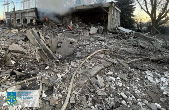 Rusiyanın raket zərbələri Zaporojyedə 3 nəfərin həyatına son qoydu