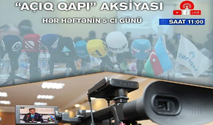 Sabah “Azəri̇qaz”da növbəti̇ “Açıq qapı” aksiyası keçiriləcək