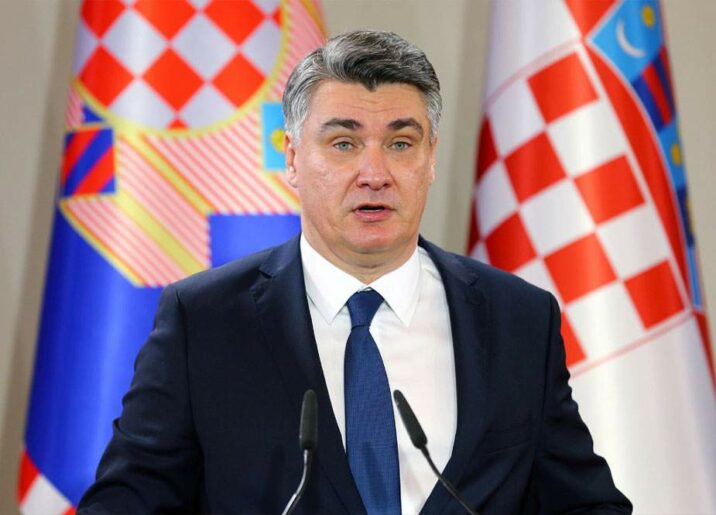 Xorvatiya prezidenti Almaniyaya etiraz etdi