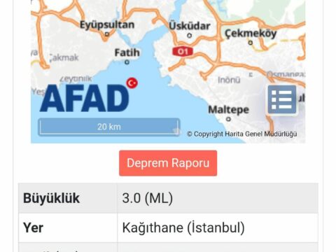 İstanbulda zəlzələ baş verdi