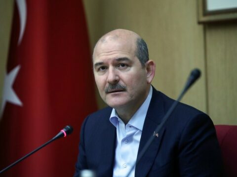 Süleyman Soylu FHN-in Mobil səhra hospitalına gəlib