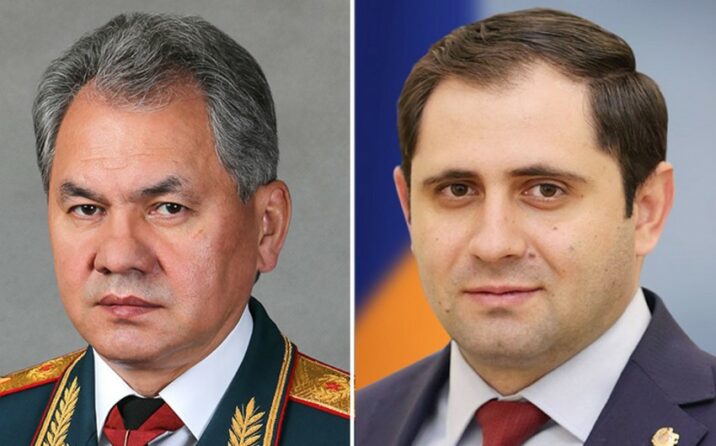Rusiya və Ermənistan müdafiə nazirləri regiondakı durumu müzakirə ediblər