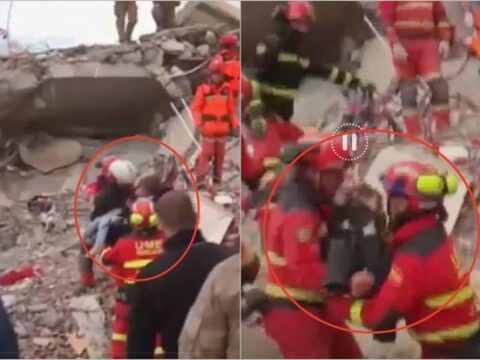 106 saatdan sonra xilas edilən balaca bacı-qardaş hər kəsi kövrəltdi