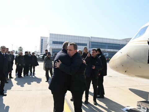 Ceyhun Bayramov Çavuşoğlu ilə Kahramanmaraşda