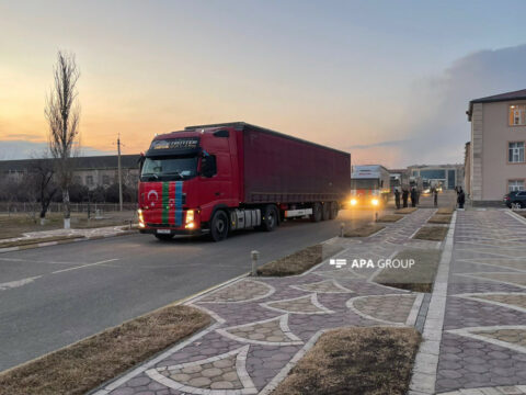 Naxçıvandan daha 11 TIR Türkiyəyə yola salınıb – FOTO