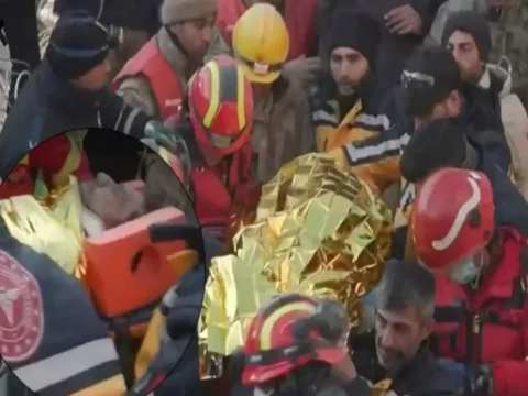 Türkiyədə dağınttılar altından 149 saatdan sonra 35 yaşlı kişi sağ olaraq xilas edilib